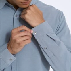 Long Sleeve Bridge Button Down | Light Cloud -Cheap Drape Joy Store 0003 V1002LCL 00172