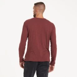 Long-Sleeve Rise Tee | Red Clay -Cheap Drape Joy Store V1001RCL 1794