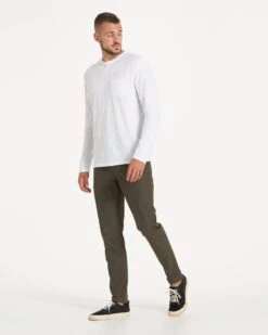 Long-Sleeve Rise Tee | White -Cheap Drape Joy Store V1001WHT 2030