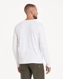 Long-Sleeve Rise Tee | White -Cheap Drape Joy Store V1001WHT 2054
