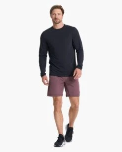 Long Sleeve Current Tech Tee | Black -Cheap Drape Joy Store V1003BLK 02181