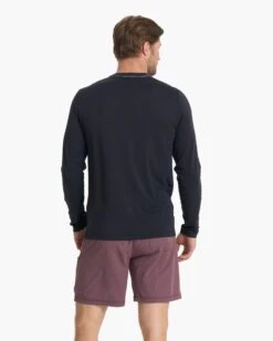 Long Sleeve Current Tech Tee | Black -Cheap Drape Joy Store V1003BLK 02184