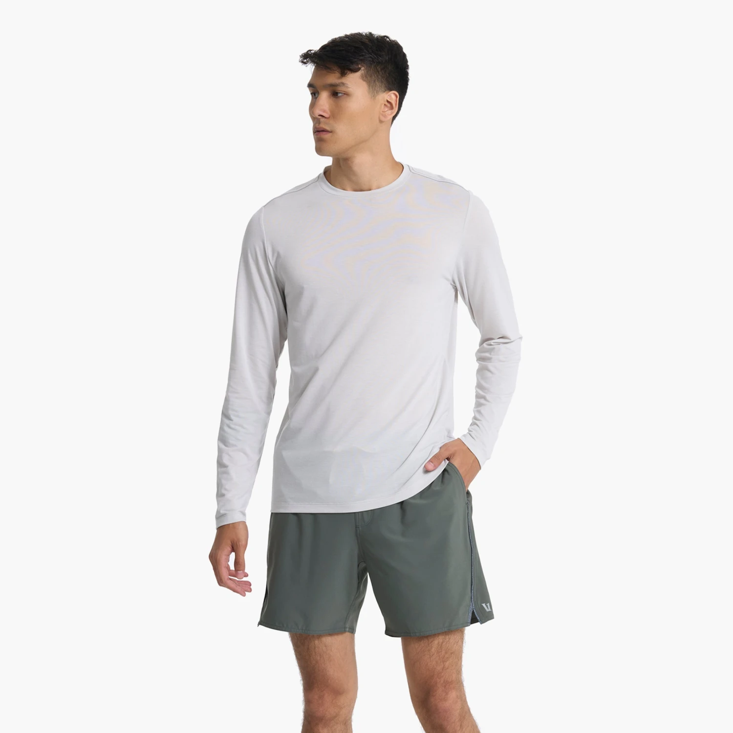 Long Sleeve Current Tech Tee | Salt 2 Long Sleeve Current Tech Tee | Salt - Image 2