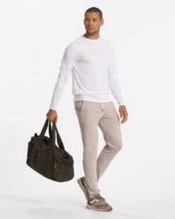 Long Sleeve Current Tech Tee | White -Cheap Drape Joy Store V1003WHT SP23 M ECOMM TOPS TOP 0853 1X1 7586a303 5719 4a02 9e54 9a017fe02800