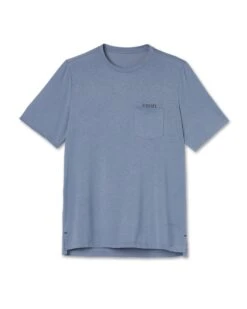 Current Pocket Tee | Azure