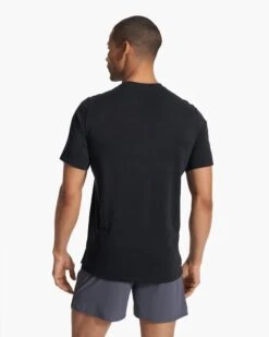 Current Pocket Tee | Black -Cheap Drape Joy Store V1007BLK FA23 M ECOMM TOPS BACK TOPS 5
