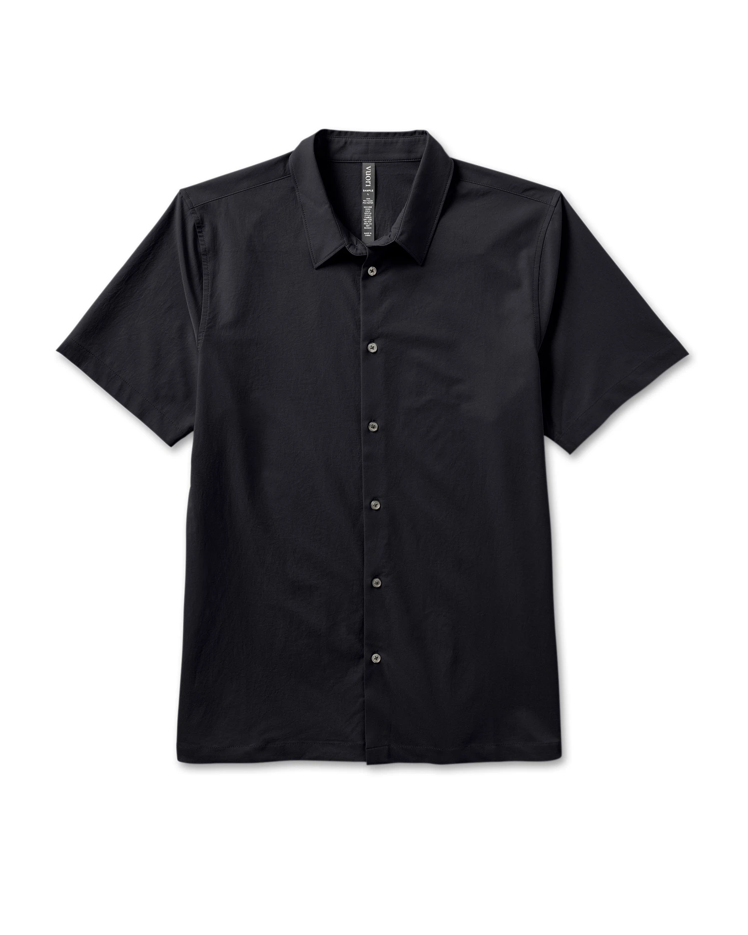 Short Sleeve Manhattan Button Down | Black 1 Short Sleeve Manhattan Button Down | Black