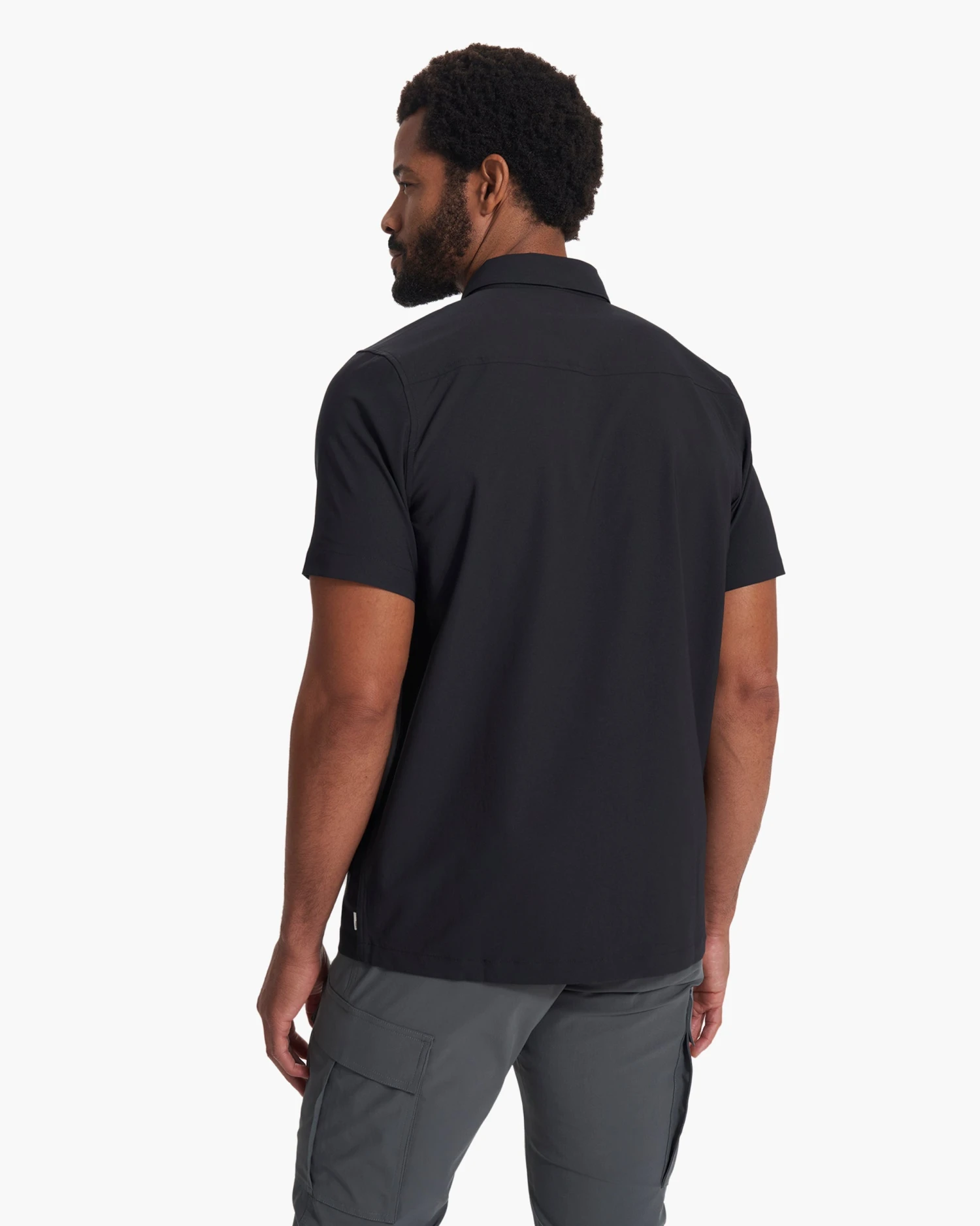 Short Sleeve Manhattan Button Down | Black 4 Short Sleeve Manhattan Button Down | Black - Image 4