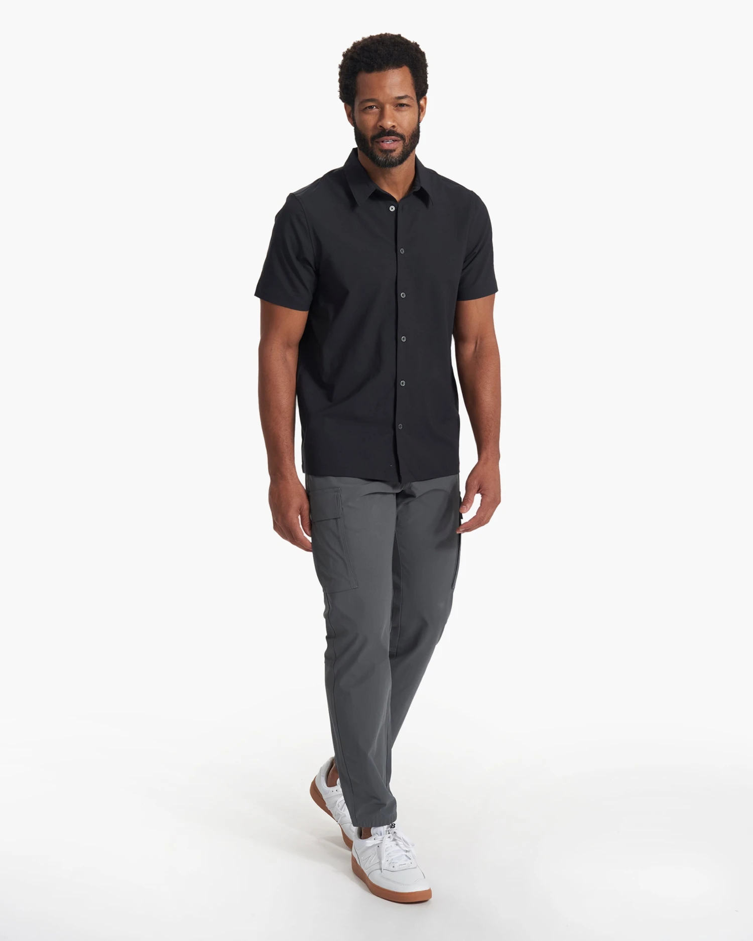 Short Sleeve Manhattan Button Down | Black 5 Short Sleeve Manhattan Button Down | Black - Image 5