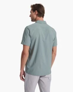 Short Sleeve Manhattan Button Down | Stormy -Cheap Drape Joy Store V1024STY SP23 M ECOMM TOPS TOP 1184 1X1 0d8ae1ea 4469 4fff a851 9b11cd866064