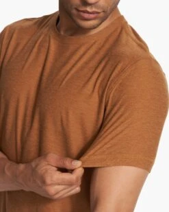 Strato Tech Tee | Autumn Heather -Cheap Drape Joy Store V126HAU FA23 M ECOMM TOPS DETAIL 6