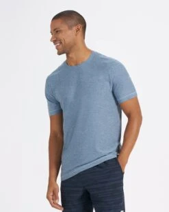 Strato Tech Tee | Cloud Heather -Cheap Drape Joy Store V126HCL 2