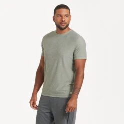 Strato Tech Tee | Eucalyptus Heather -Cheap Drape Joy Store V126HEU 0671