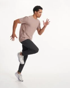 Strato Tech Tee | Umber Heather -Cheap Drape Joy Store V126HUM SP23 M ECOMM TOPS DETAIL 3639 1x1 3427e829 db24 4fe6 96df 6f01b7fb72e5