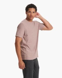 Strato Tech Tee | Umber Heather -Cheap Drape Joy Store V126HUM SP23 M ECOMM TOPS TOP 3588 1x1 63af6c7e afa2 4aae aa2b f2faa64b4573