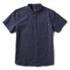 Crest Short Sleeve Button-Down | Navy Micro Dot