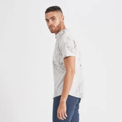 Crest Short Sleeve Button-Down | Salt Vintage Floral -Cheap Drape Joy Store V150SVF 2