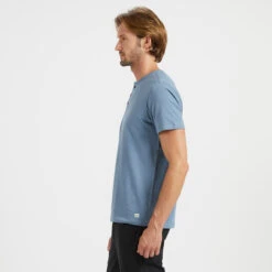 Short-Sleeve Ever Henley | Cloud -Cheap Drape Joy Store V165CLD 2