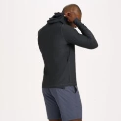 Uluwatu Water Hoodie | Black Heather -Cheap Drape Joy Store V169HBK 3