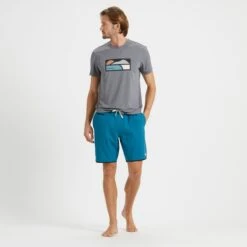 Uluwatu Short-Sleeve Water Tee | Charcoal Heather -Cheap Drape Joy Store V170HCC 4