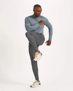 Long Sleeve Tradewind Performance Tee | Cloud Heather -Cheap Drape Joy Store V177HCL 3