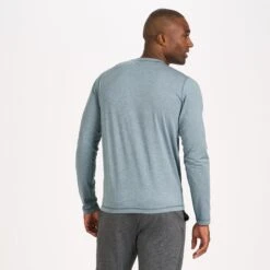 Long-Sleeve Tradewind Performance Tee | Steel Blue Heather -Cheap Drape Joy Store V177HSB 3 96df8efd 3567 48e8 b09c 52935d1a7cf2