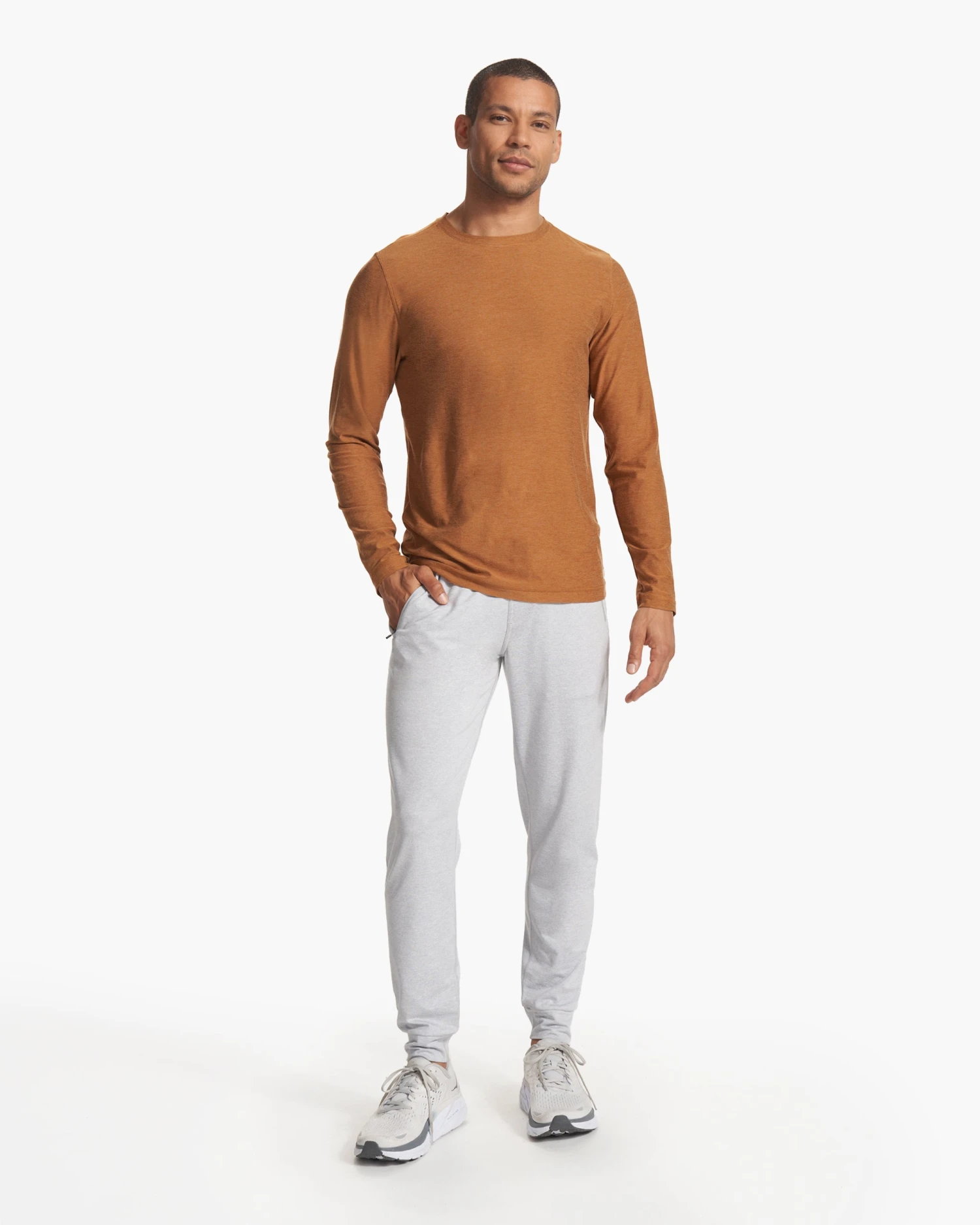 Long Sleeve Strato Tech Tee | Autumn Heather 5 Long Sleeve Strato Tech Tee | Autumn Heather - Image 5