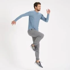 Long-Sleeve Strato Tech Tee | Cloud Heather -Cheap Drape Joy Store V178HCL 5 52cf54c0 f5b0 4ee4 9006 1180b5845efb