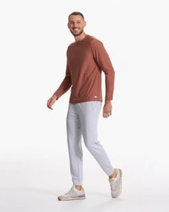 Long Sleeve Strato Tech Tee | Copper Heather -Cheap Drape Joy Store V178HCO SP23 M ECOMM TOPS FULL 3660 1X1 855f6292 964a 4621 9d8d e93ac47ed569