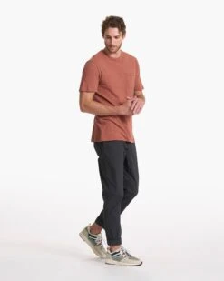 The Rise Tee | Copper -Cheap Drape Joy Store V182COP SP23 M ECOMM TOPS FULL 2002 1x1 FULL