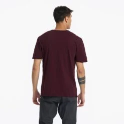 The Rise Tee | Ruby -Cheap Drape Joy Store V182RUB 01260