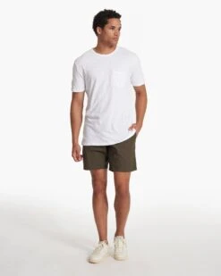The Rise Tee | White -Cheap Drape Joy Store V182WHT SP21 M ECOMM FULL 2763