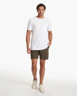 The Rise Tee | White -Cheap Drape Joy Store V182WHT SP21 M ECOMM FULL 2785