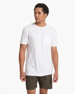 The Rise Tee | White -Cheap Drape Joy Store V182WHT SP21 M ECOMM TOP 2797