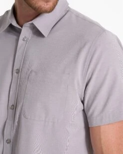 Short Sleeve Bridge Button Down | Fog -Cheap Drape Joy Store V184FOG SP23 M ECOMM TOPS DETAIL 2645 1x1 2c736703 96d9 4fa3 95c0 c0c2063f808d