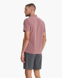 Short Sleeve Bridge Button Down | Light Terracotta Dagger -Cheap Drape Joy Store V184LTD SP23 M ECOMM TOPS DETAIL 5313 1x1 6c53db8f 1ccb 495f a883 366a4c4af69a