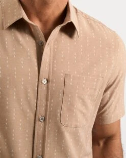 Short-Sleeve Bridge Button Down | Wheat Arrows -Cheap Drape Joy Store V184WHA 1 c98bc1a3 63c0 40f2 8f24 8425f5ecf5be