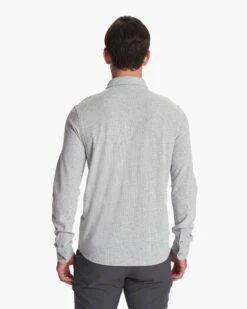 Long-Sleeve Ace Button-Down | Light Grey -Cheap Drape Joy Store V185LTG 3