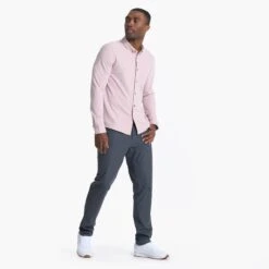 Long Sleeve Ace Button Down | Saltwater Red -Cheap Drape Joy Store V185SWR 00201