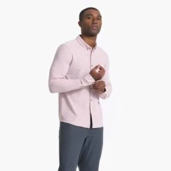 Long Sleeve Ace Button Down | Saltwater Red -Cheap Drape Joy Store V185SWR 00227