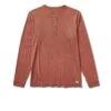Long Sleeve Ease Performance Henley | Copper Heather