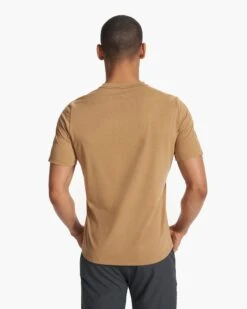 Current Tech Tee | Wheat -Cheap Drape Joy Store V195WHE FA23 M ECOMM TOPS BACK TOPS 5