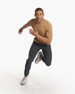 Current Tech Tee | Wheat -Cheap Drape Joy Store V195WHE FA23 M ECOMM TOPS FULL 4