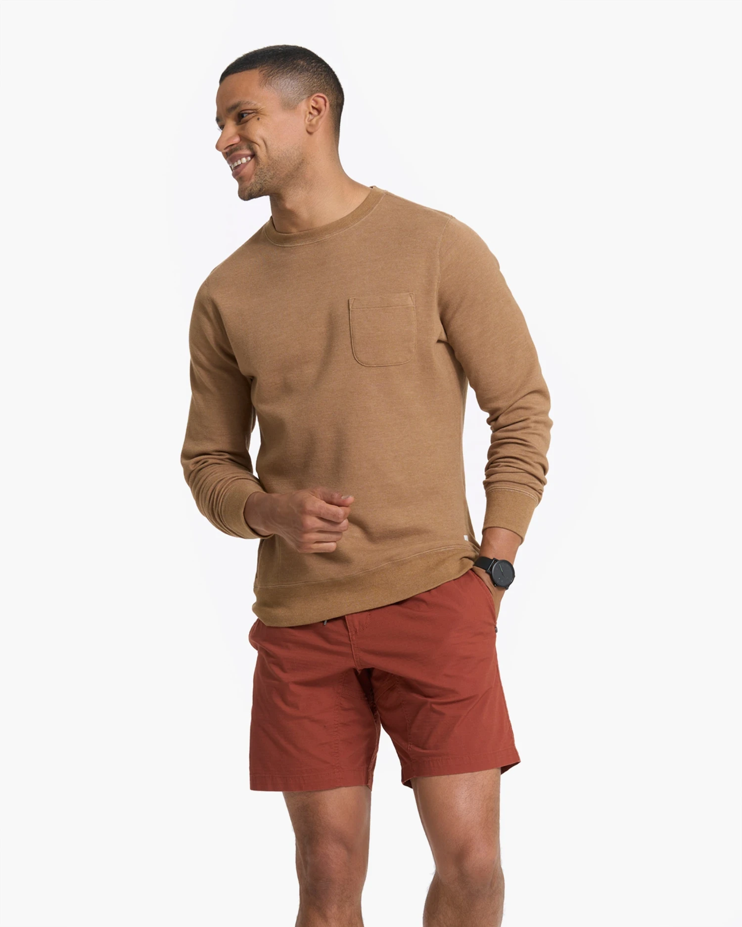 Jeffreys Pullover | Camel Heather 3 Jeffreys Pullover | Camel Heather - Image 3