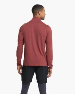 Ease Performance Half Zip | Currant Heather -Cheap Drape Joy Store V221HUT 2763