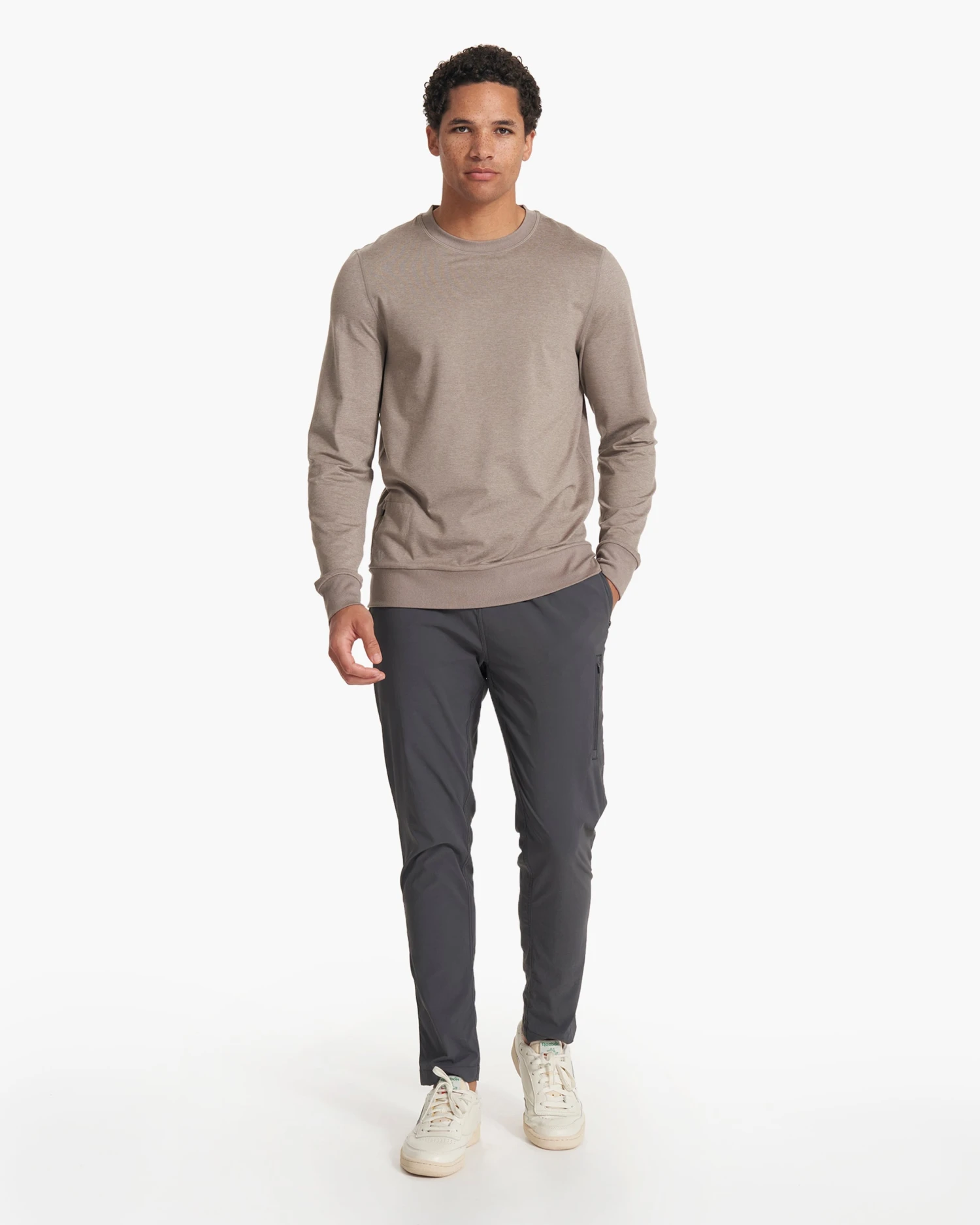 Ponto Performance Crew | Walnut Heather 6 Ponto Performance Crew | Walnut Heather - Image 6