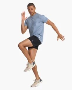 Ponto Short 5" | Black Heather -Cheap Drape Joy Store V3005HBK FA22 M ECOMM FULL 0679