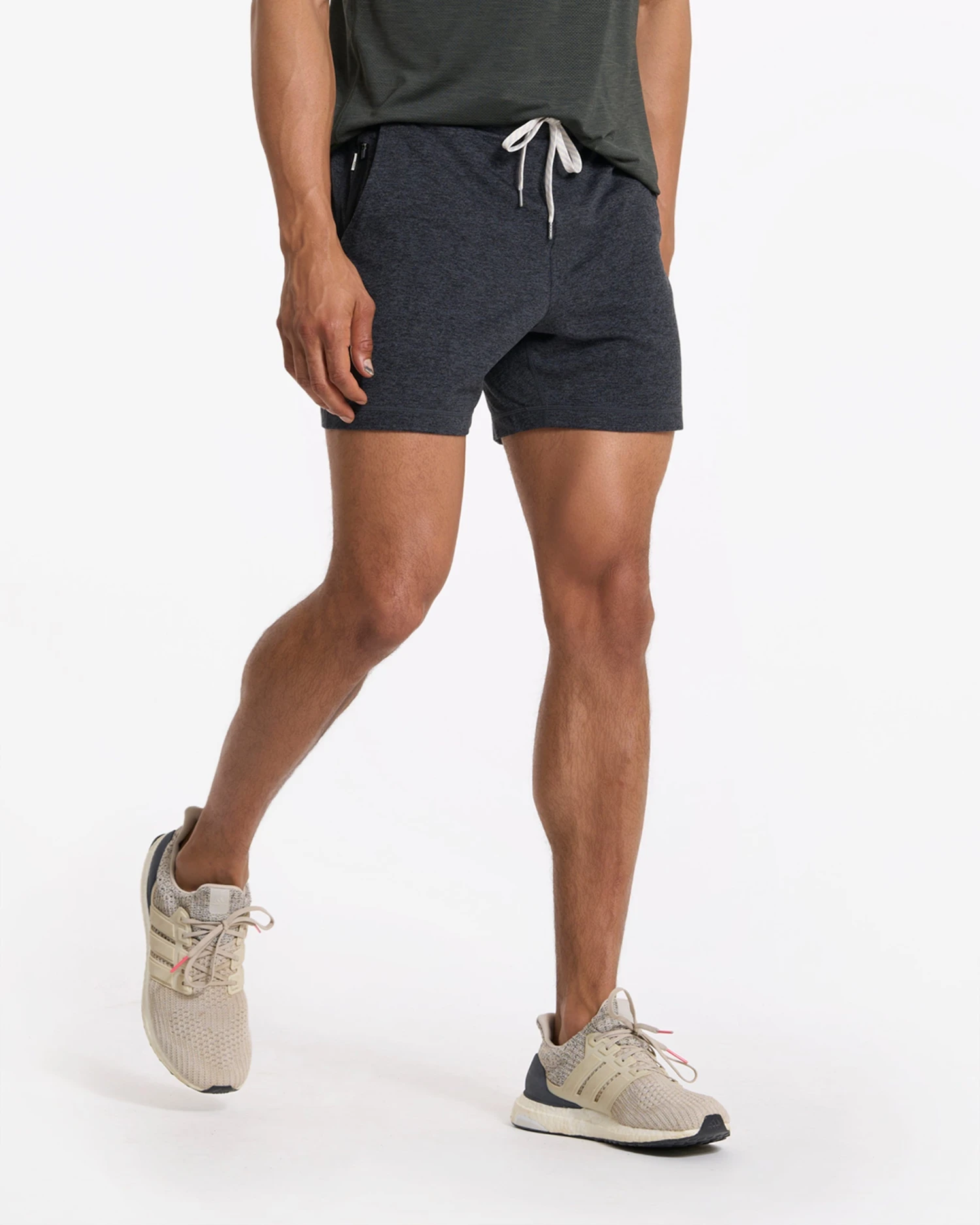 Ponto Short 5" | Charcoal Heather 3 Ponto Short 5" | Charcoal Heather - Image 3