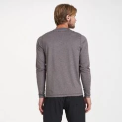 Long-Sleeve Tradewind Performance Tee | Quartz Heather -Cheap Drape Joy Store V302BLK 1280