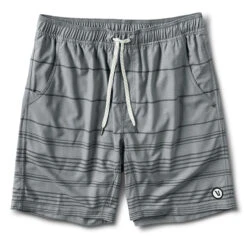 Kore Short | Grey Linen Stripe